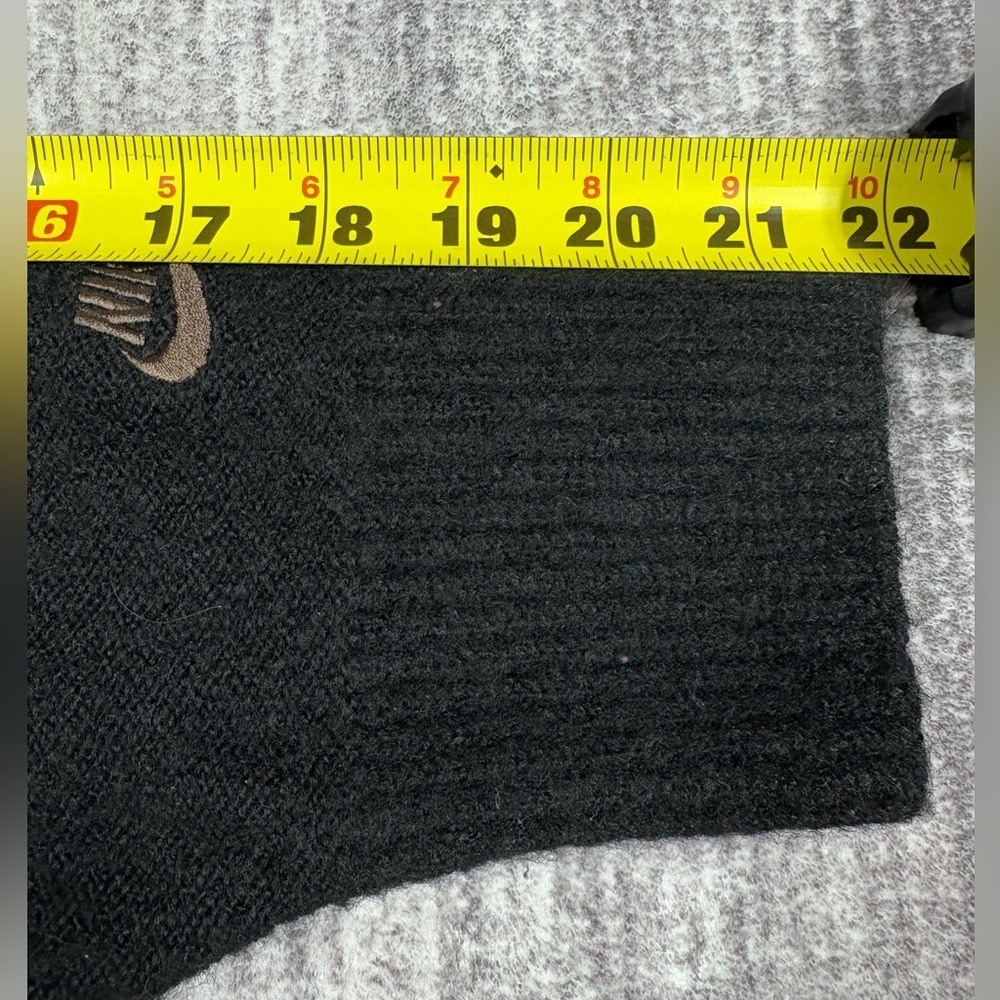 Nike Sportswear Tech Pack Knit Sweater Mens M Black Pullover V Neck Oversized - Picture 6 of 10